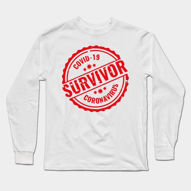 Covid Survivor Long Sleeve T-Shirt by Tamie